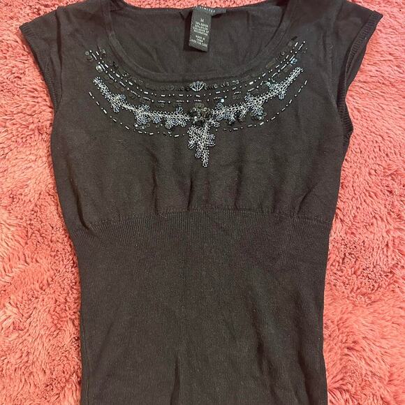 y2k the limited beaded knit sweater top - Picture 4 of 6